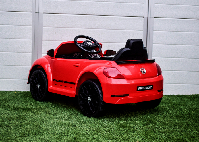 Masinuta electrica pentru copii VW Beetle Dune 35W 6V, functie de leganat, culoare Rosu [6]