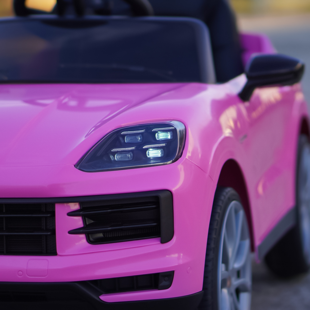 Porsche Cayenne roz, masinuta electrica copii 2 - 5 ani [11]