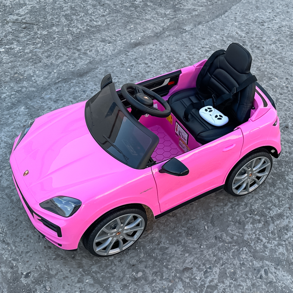 Porsche Cayenne roz, masinuta electrica copii 2 - 5 ani [14]