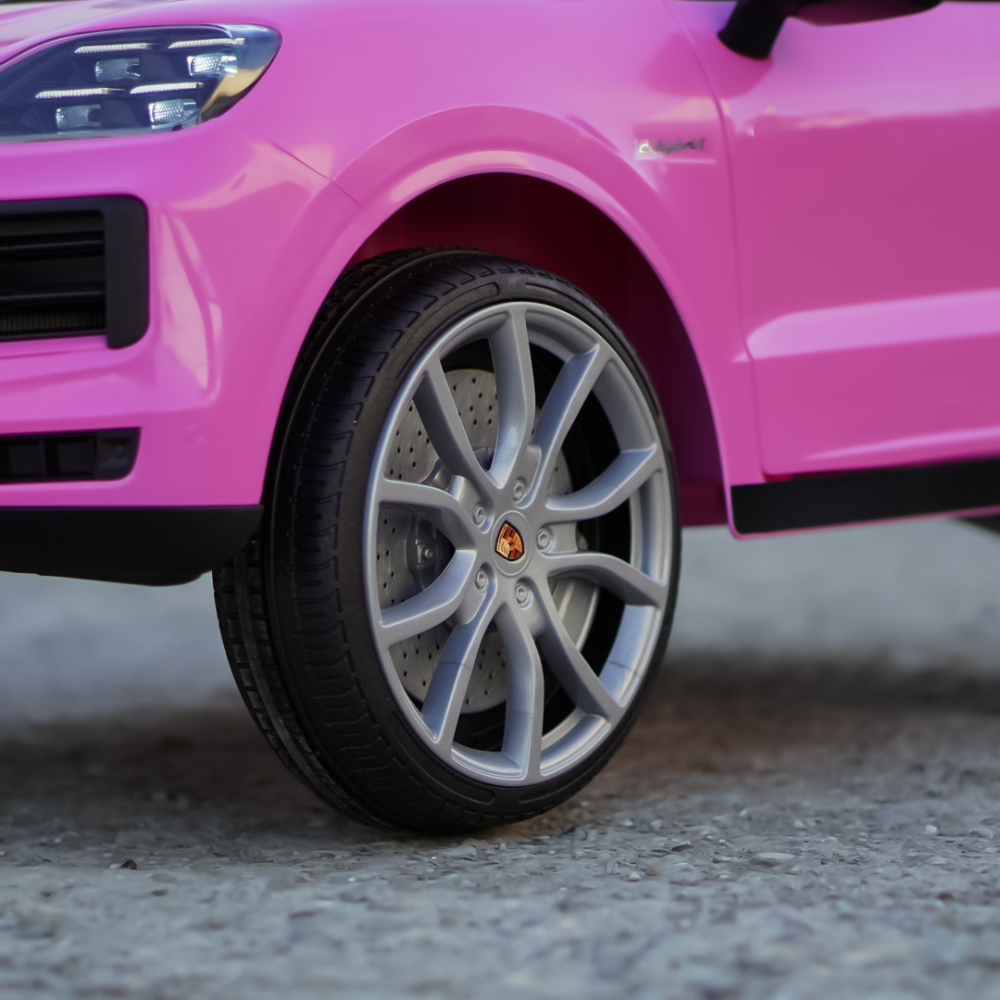 Porsche Cayenne roz, masinuta electrica copii 2 - 5 ani [12]