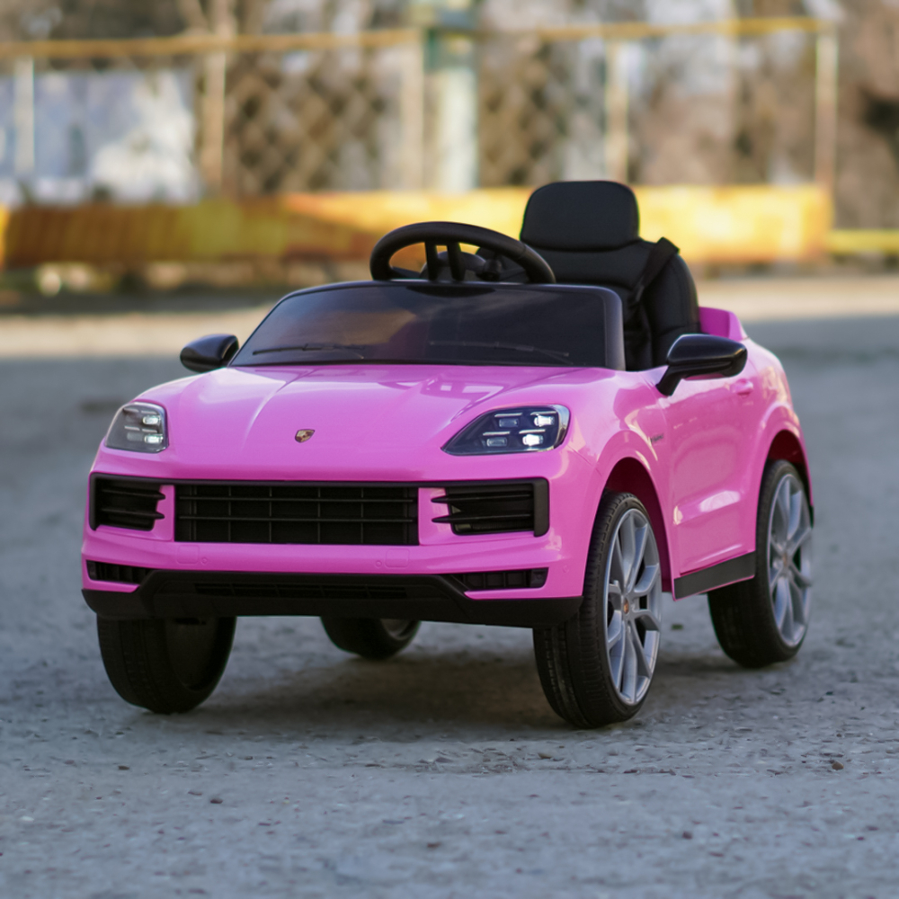 Porsche Cayenne roz, masinuta electrica copii 2 - 5 ani [2]