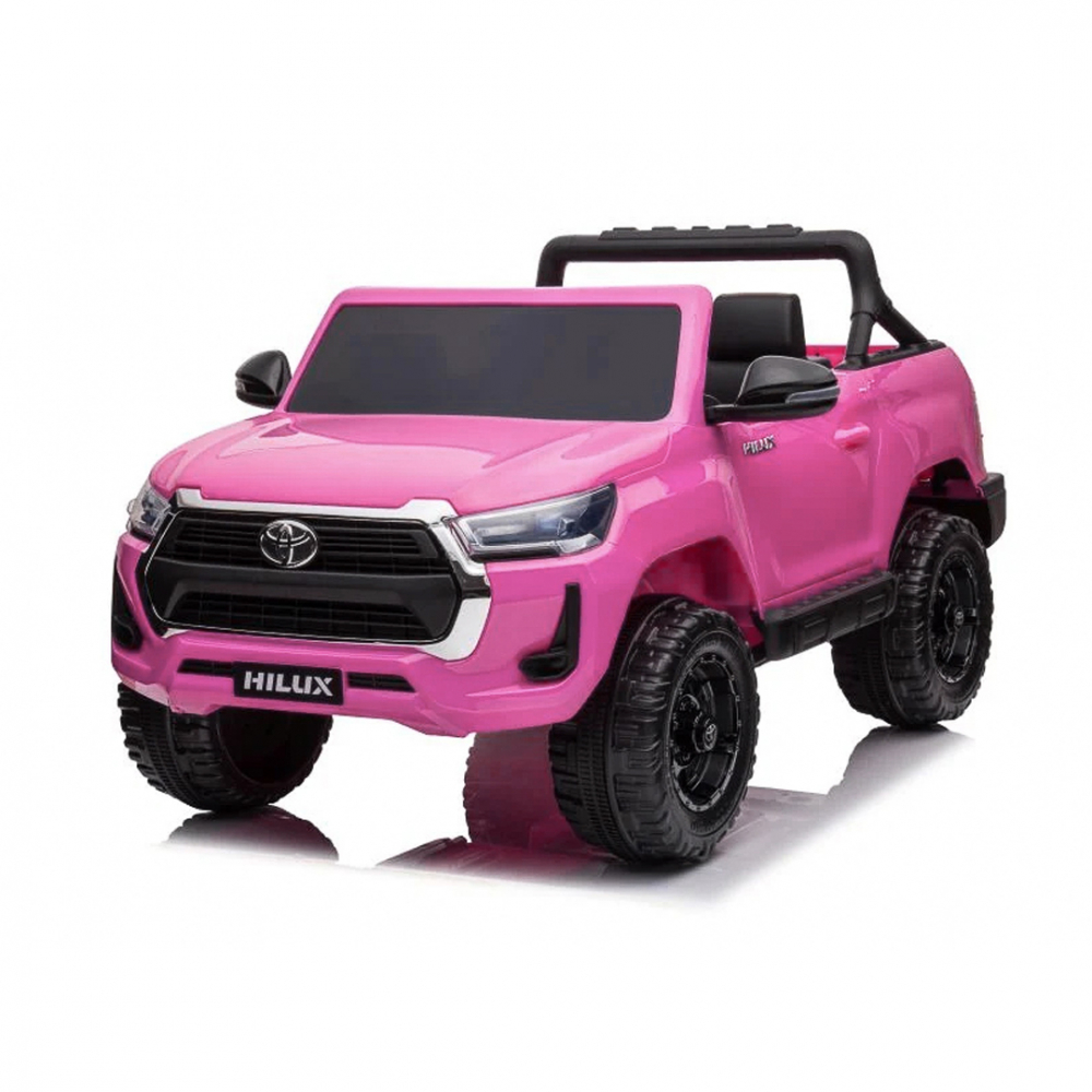 Masinuta electrica pentru fetite, Toyota Hilux 4x4 180W 12V 14Ah PREMIUM, culoare Barbie Pink