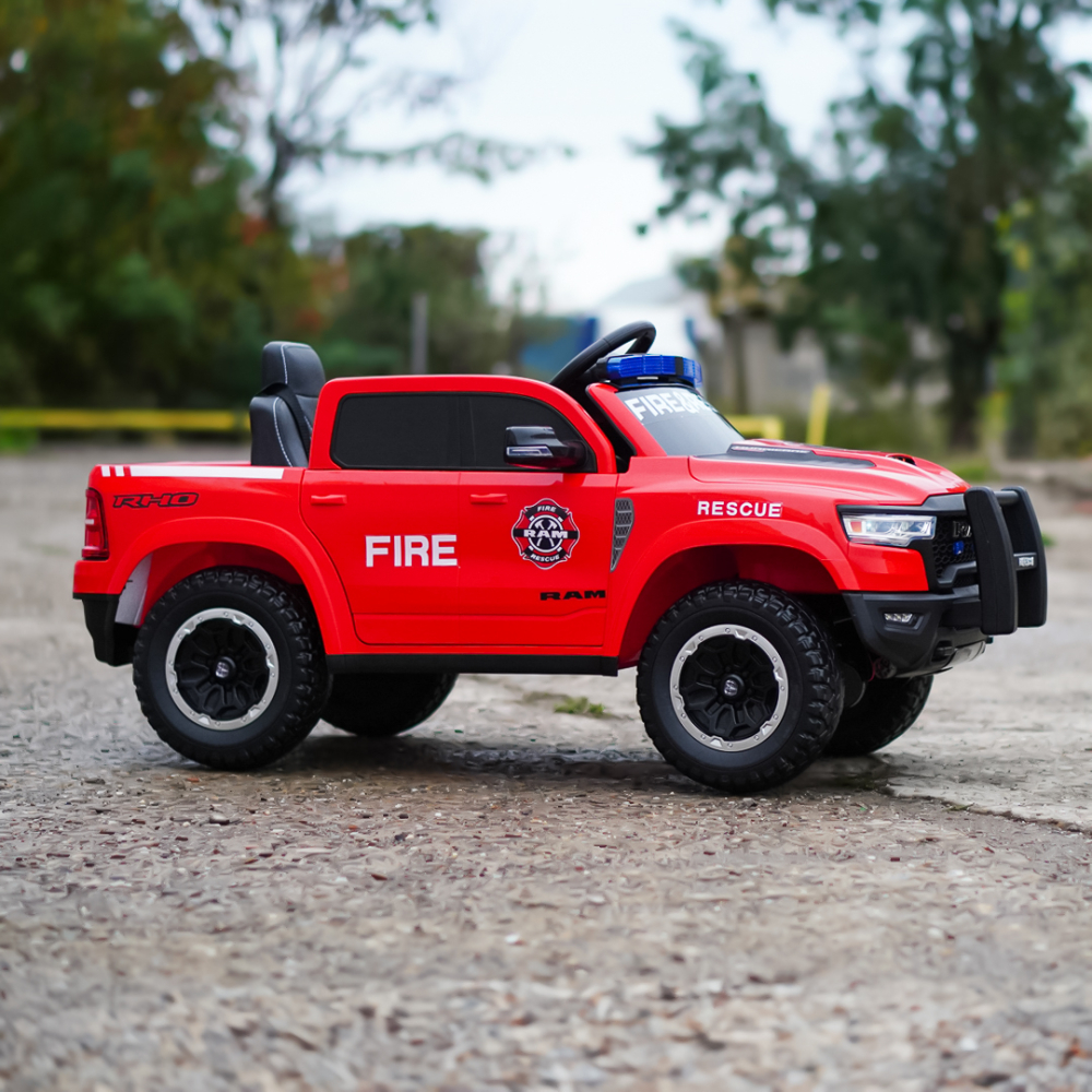 Masinuta electrica pentru mici pompieri DODGE RAM 1500 RHO 140W 12V 10Ah, RED [5]