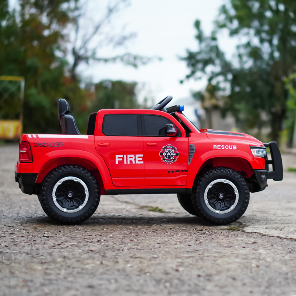 Masinuta electrica pentru mici pompieri DODGE RAM 1500 RHO 140W 12V 10Ah, RED [6]