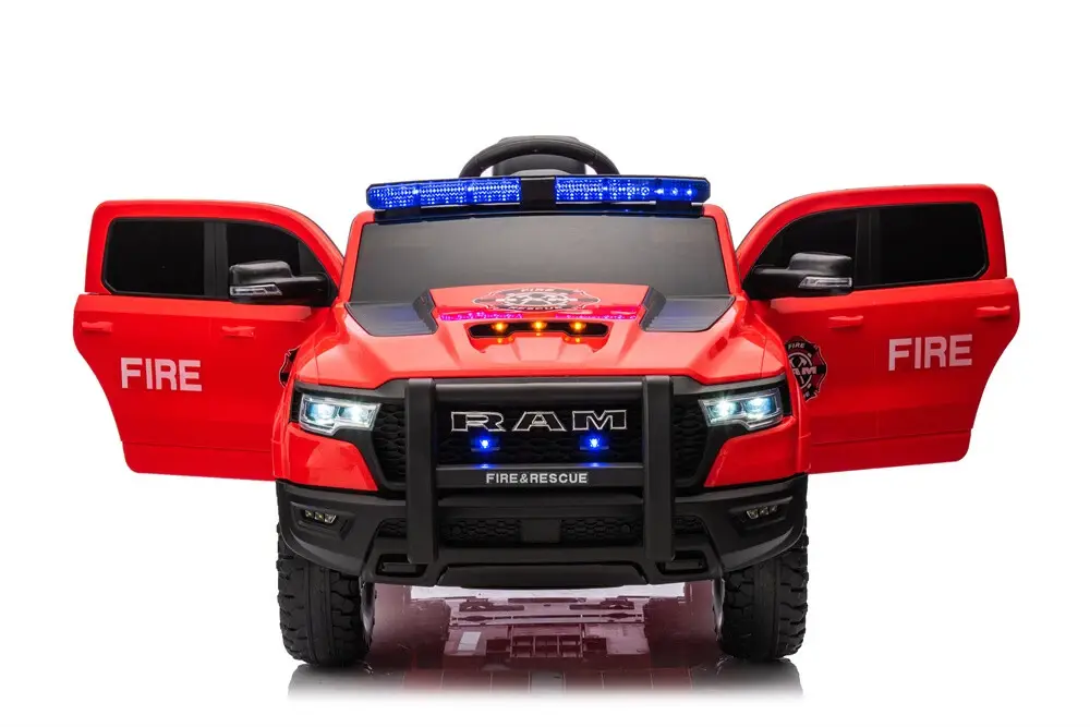 Masinuta electrica pentru mici pompieri DODGE RAM 1500 RHO 140W 12V 10Ah, RED [2]