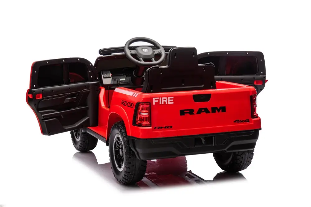 Masinuta electrica pentru mici pompieri DODGE RAM 1500 RHO 140W 12V 10Ah, RED [7]