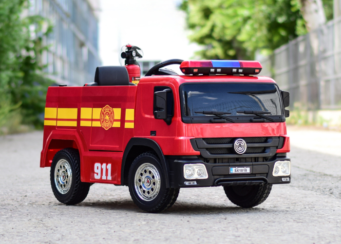 Masinuta electrica de pompieri pentru copii 2-6 ani [4]