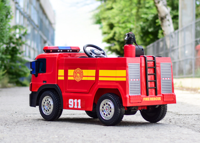 Masinuta electrica de pompieri pentru copii 2-6 ani [9]