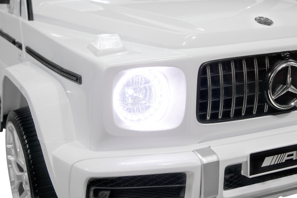 Masinuta electrica pentru 2 copii Mercedes G63 XXL 4x4 180W 12V PREMIUM culoare Alba [11]