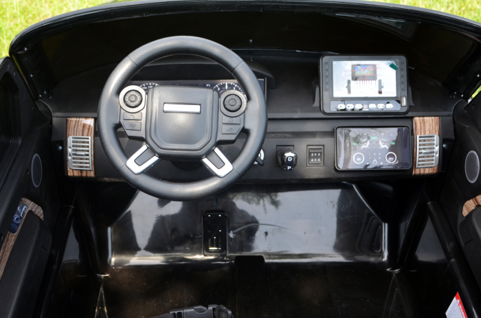 Masinuta electrica Range Rover Vogue HSE 4x4 180W DELUXE, player MP4 #Negru [4]