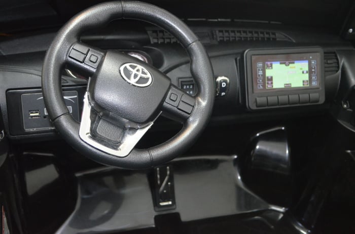 Masinuta electrica Toyota Hilux 4x4 180W 12V PREMIUM #Negru [8]