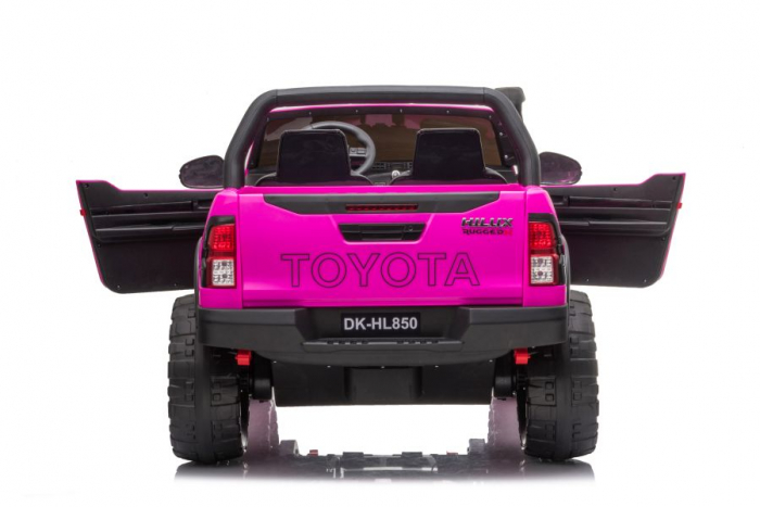 Masinuta electrica Toyota Hilux 4x4 180W 12V PREMIUM culoare Roz [16]