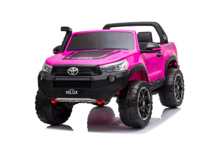 Masinuta electrica Toyota Hilux 4x4 180W 12V PREMIUM culoare Roz [6]