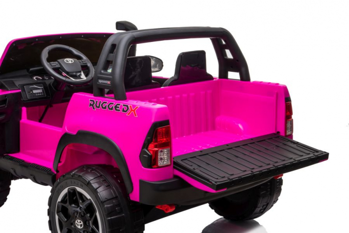 Masinuta electrica Toyota Hilux 4x4 180W 12V PREMIUM culoare Roz [20]