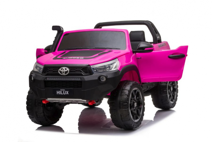 Masinuta electrica Toyota Hilux 4x4 180W 12V PREMIUM culoare Roz [10]