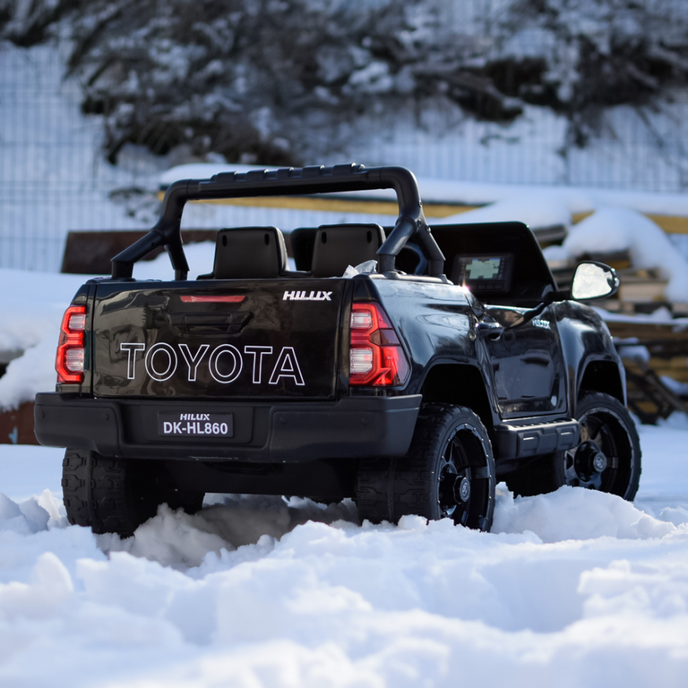 Masinuta electrica Toyota Hilux, noul model, 4x4 180W 12V 14Ah PREMIUM, culoare Negru [6]