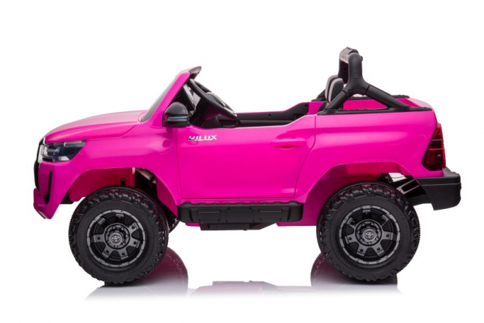 Masinuta electrica pentru fetite, Toyota Hilux 4x4 180W 12V 14Ah PREMIUM, culoare Barbie Pink [4]