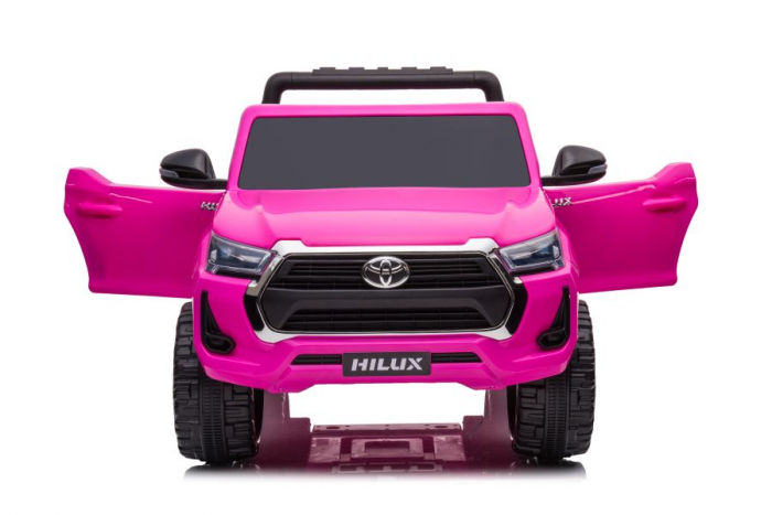 Masinuta electrica pentru fetite, Toyota Hilux 4x4 180W 12V 14Ah PREMIUM, culoare Barbie Pink [8]