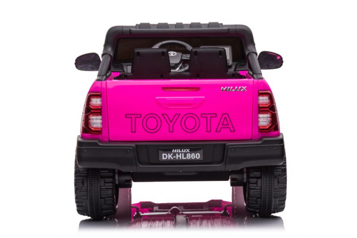 Masinuta electrica pentru fetite, Toyota Hilux 4x4 180W 12V 14Ah PREMIUM, culoare Barbie Pink [5]