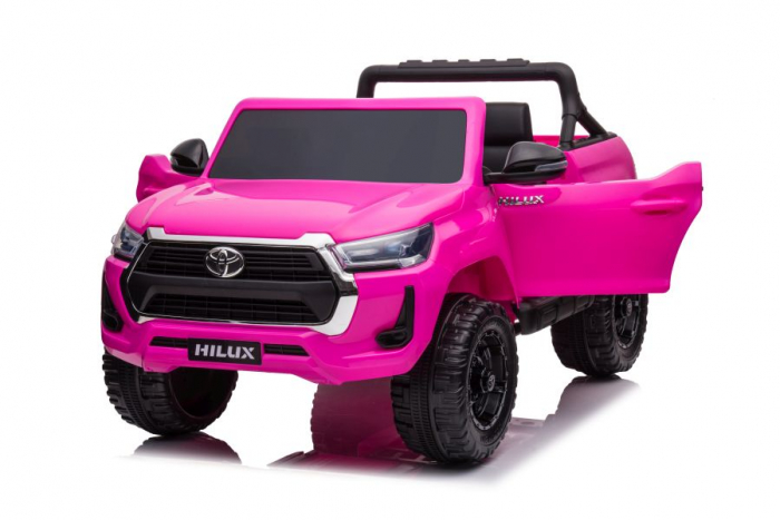 Masinuta electrica pentru fetite, Toyota Hilux 4x4 180W 12V 14Ah PREMIUM, culoare Barbie Pink [9]