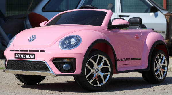 Masinuta electrica VW Beetle Dune Cabrio STANDARD #Roz [4]