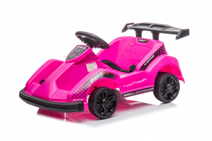 Masinuta-Kart electric pentru copii 2-5 ani, RACE8 35W 6V, telecomanda, culoare Roz [14]