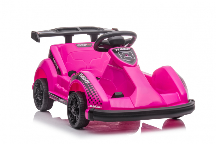 Masinuta-Kart electric pentru copii 2-5 ani, RACE8 35W 6V, telecomanda, culoare Roz [10]