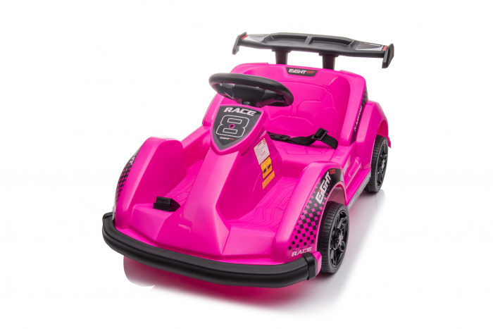 Masinuta-Kart electric pentru copii 2-5 ani, RACE8 35W 6V, telecomanda, culoare Roz [15]