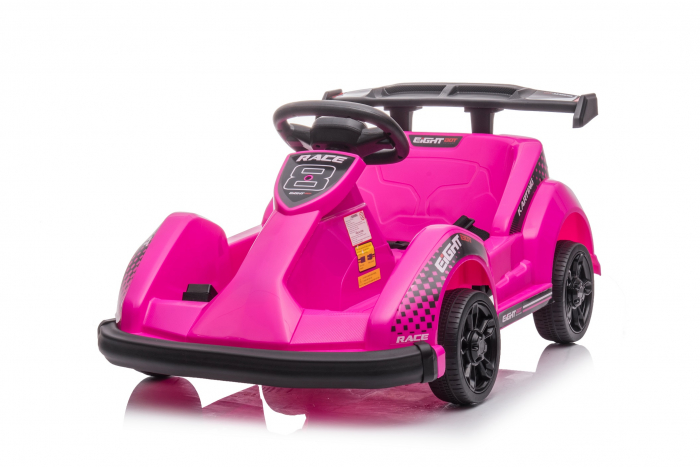 Masinuta-Kart electric pentru copii 2-5 ani, RACE8 35W 6V, telecomanda, culoare Roz [4]