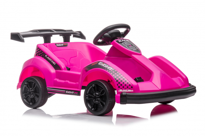 Masinuta-Kart electric pentru copii 2-5 ani, RACE8 35W 6V, telecomanda, culoare Roz [11]