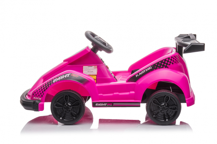 Masinuta-Kart electric pentru copii 2-5 ani, RACE8 35W 6V, telecomanda, culoare Roz [6]