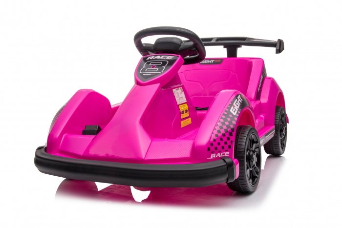 Masinuta-Kart electric pentru copii 2-5 ani, RACE8 35W 6V, telecomanda, culoare Roz