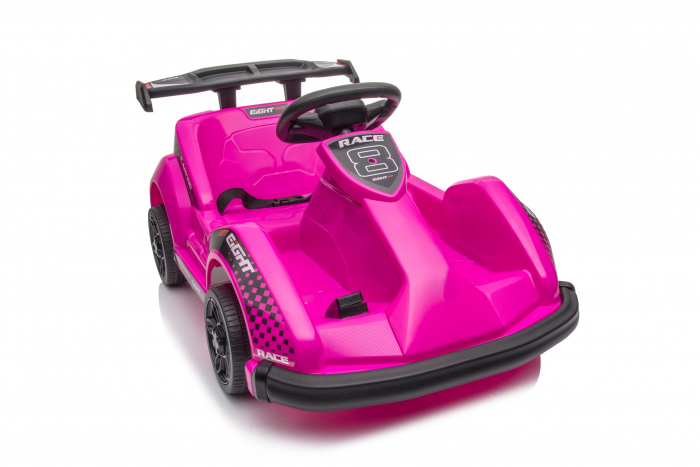 Masinuta-Kart electric pentru copii 2-5 ani, RACE8 35W 6V, telecomanda, culoare Roz [13]
