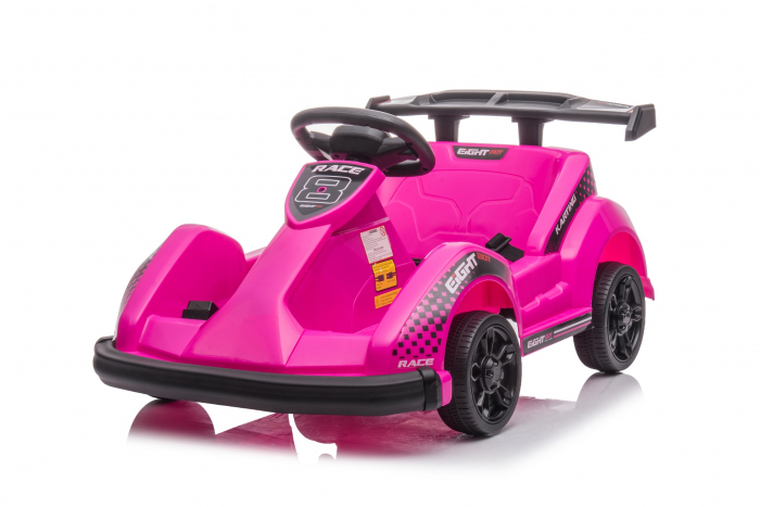 Masinuta-Kart electric pentru copii 2-5 ani, RACE8 35W 6V, telecomanda, culoare Roz [23]