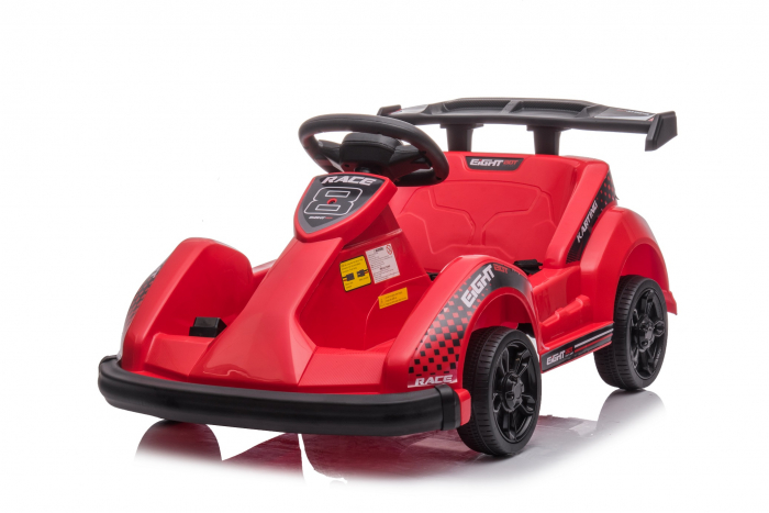 Masinuta-Kart electric pentru copii 2-5 ani, RACE8 35W 6V, telecomanda, culoare Rosu [16]