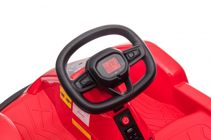 Masinuta-Kart electric pentru copii 2-5 ani, RACE8 35W 6V, telecomanda, culoare Rosu [33]