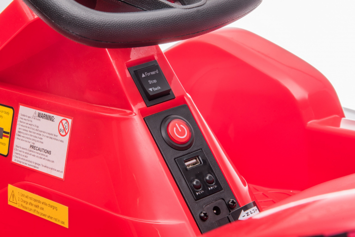 Masinuta-Kart electric pentru copii 2-5 ani, RACE8 35W 6V, telecomanda, culoare Rosu [34]