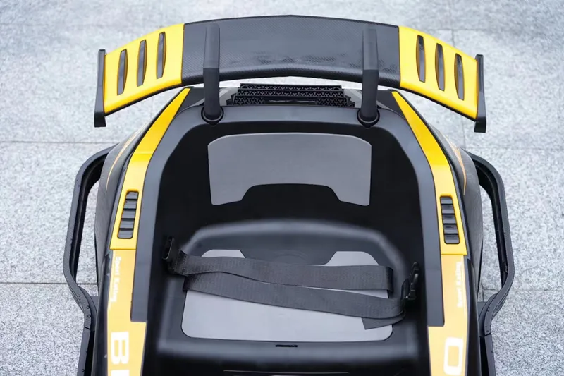 Masinuta-Kart electric pentru copii 3-11 ani, Racing 90W 12V 7Ah, telecomanda, galben [13]