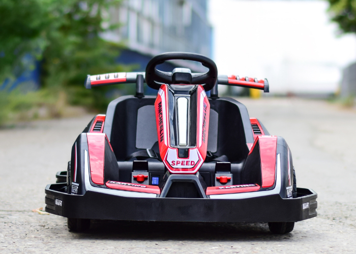 Masinuta-Kart electric pentru copii 3-11 ani, Racing 90W 12V 7Ah, telecomanda, rosu [4]
