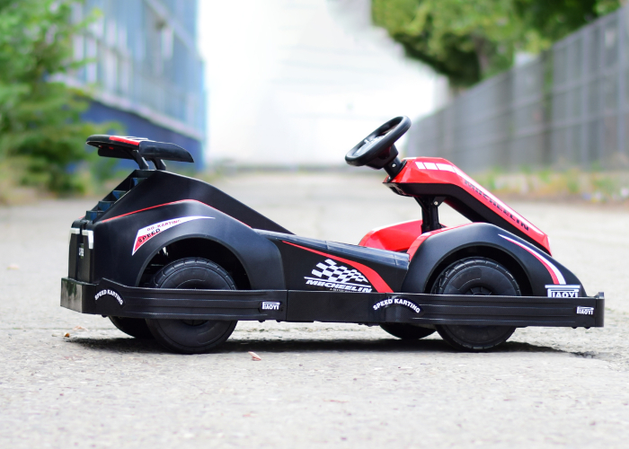 Masinuta-Kart electric pentru copii 3-11 ani, Racing 90W 12V 7Ah, telecomanda, rosu [9]