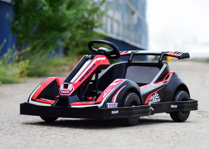 Masinuta-Kart electric pentru copii 3-11 ani, Racing 90W 12V 7Ah, telecomanda, rosu [5]