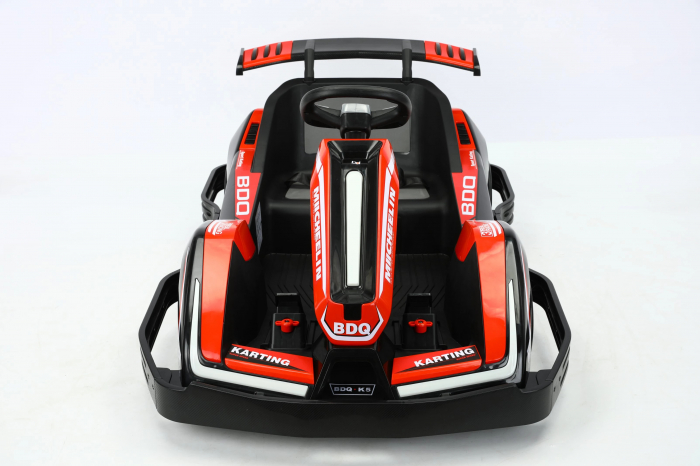Masinuta-Kart electric pentru copii 3-11 ani, Racing 90W 12V 7Ah, telecomanda, rosu [13]