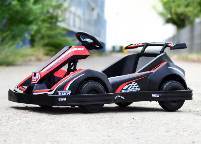 Masinuta-Kart electric pentru copii 3-11 ani, Racing 90W 12V 7Ah, telecomanda, rosu [6]