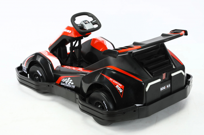 Masinuta-Kart electric pentru copii 3-11 ani, Racing 90W 12V 7Ah, telecomanda, rosu [15]