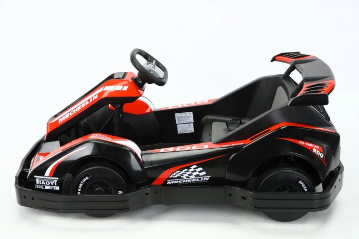 Masinuta-Kart electric pentru copii 3-11 ani, Racing 90W 12V 7Ah, telecomanda, rosu [14]