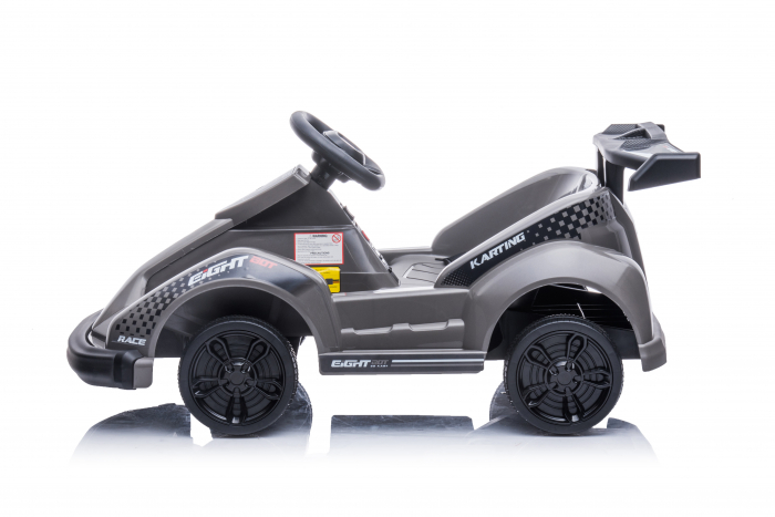 Masinuta-Kart electric pentru copii 2-5 ani, RACE8 35W 6V, telecomanda, culoare Gri [7]