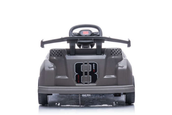 Masinuta-Kart electric pentru copii 2-5 ani, RACE8 35W 6V, telecomanda, culoare Gri [9]