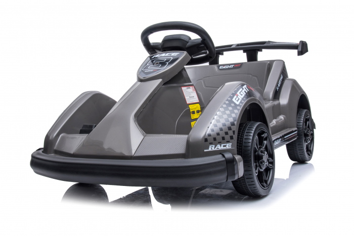 Masinuta-Kart electric pentru copii 2-5 ani, RACE8 35W 6V, telecomanda, culoare Gri Vehicule speciale 2023-09-25