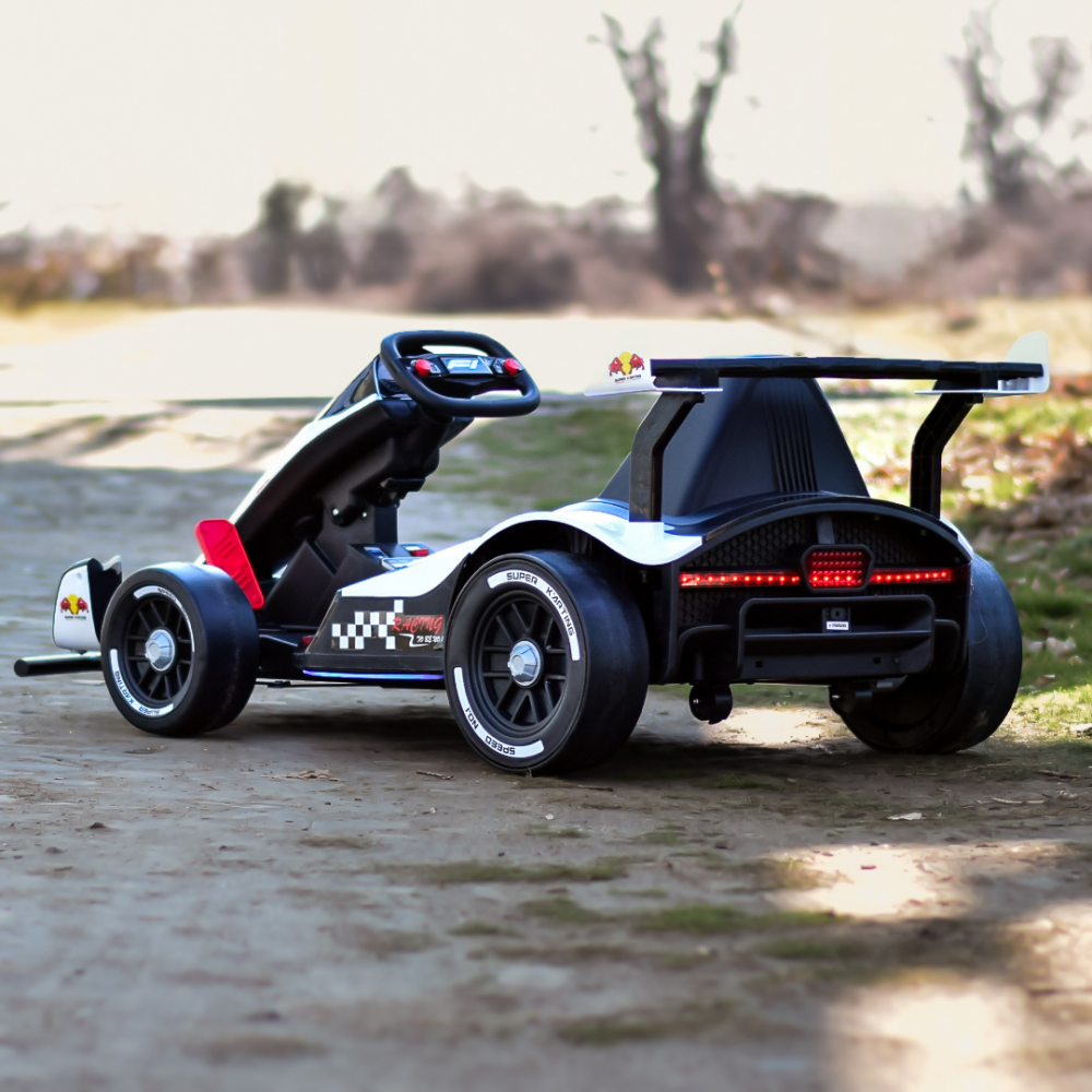 Kart electric pentru copii 3-11 ani, Racing F1, 500W, 24V, telecomanda, cu functie de drift, alb [9]