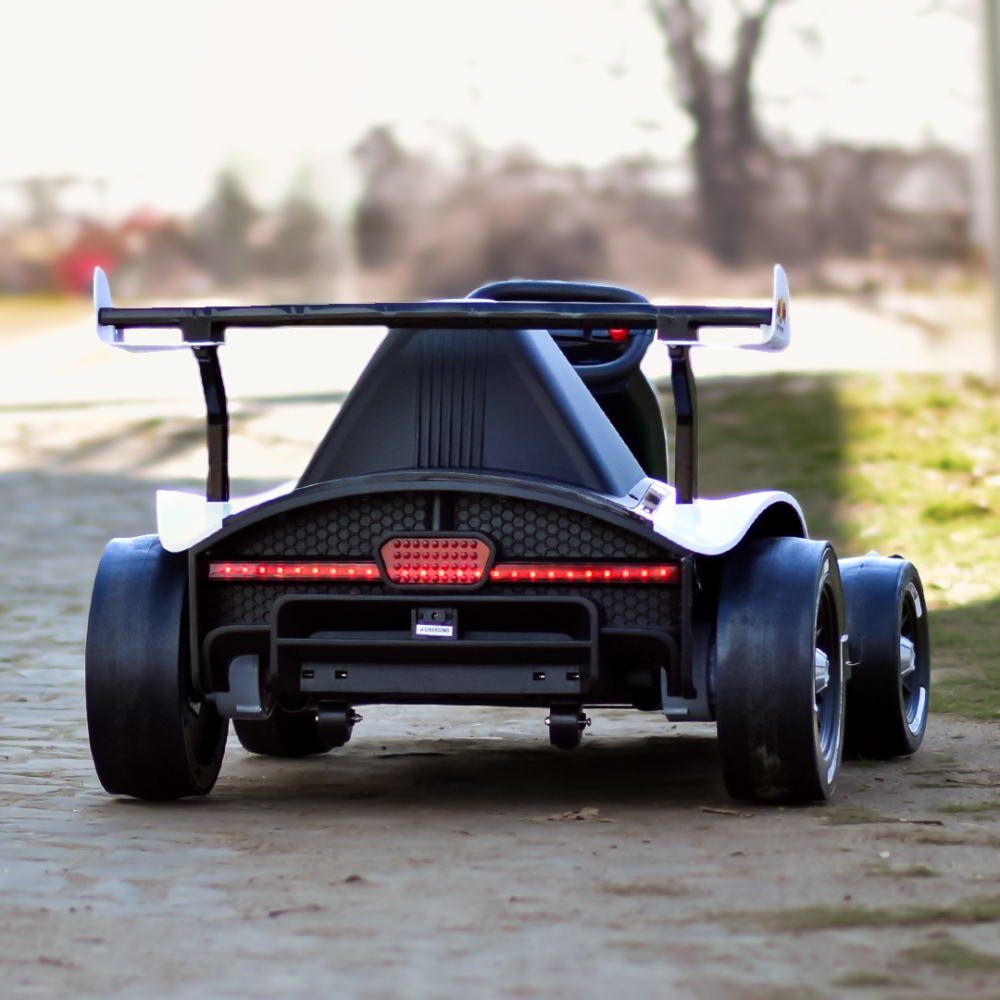 Kart electric pentru copii 3-11 ani, Racing F1, 500W, 24V, telecomanda, cu functie de drift, alb [8]